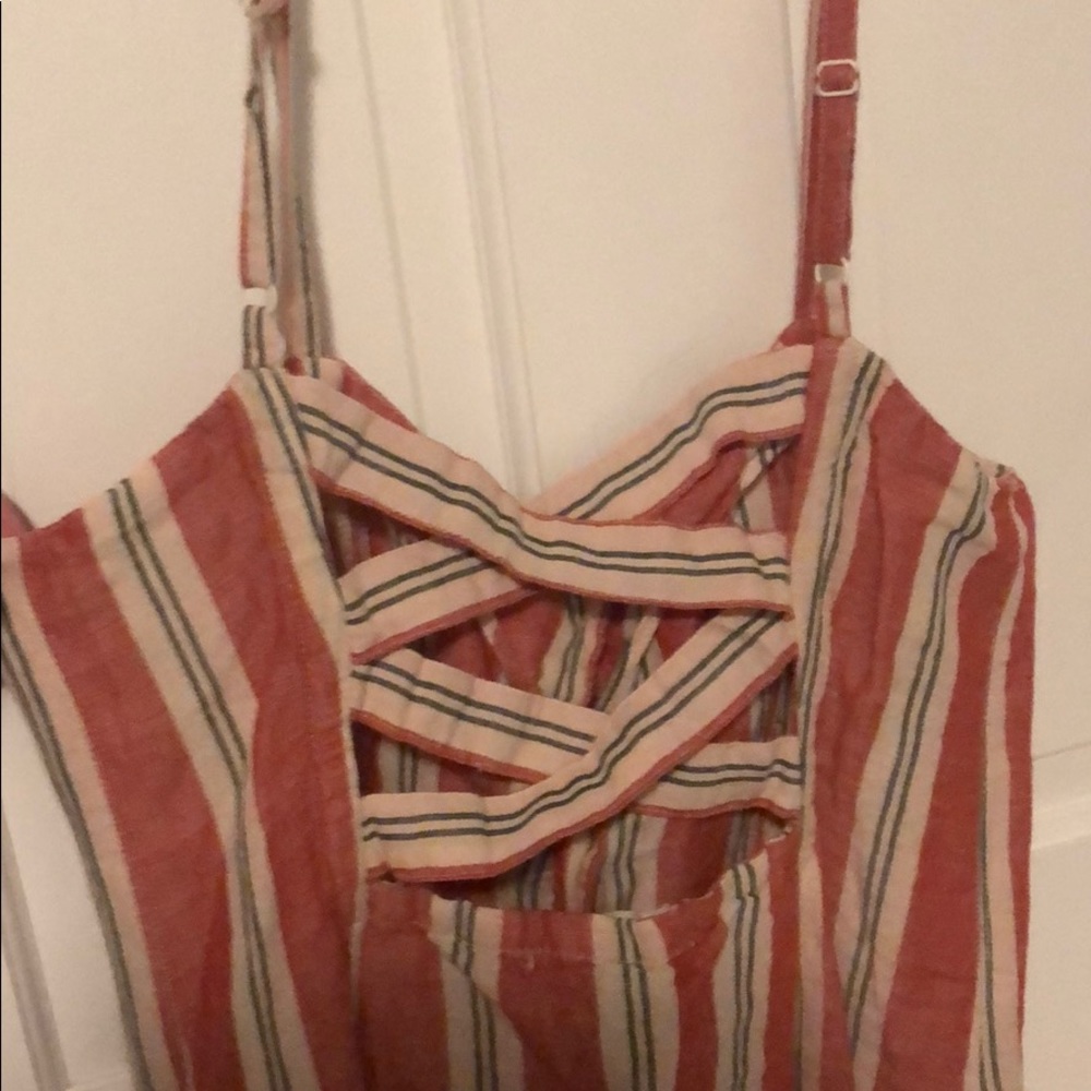 Striped casual urban outfitters dress